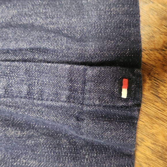 Vintage 90's Tommy Hilfiger Denim Dress with Pleats Toddler Girl Size 3T - Picture 6 of 12